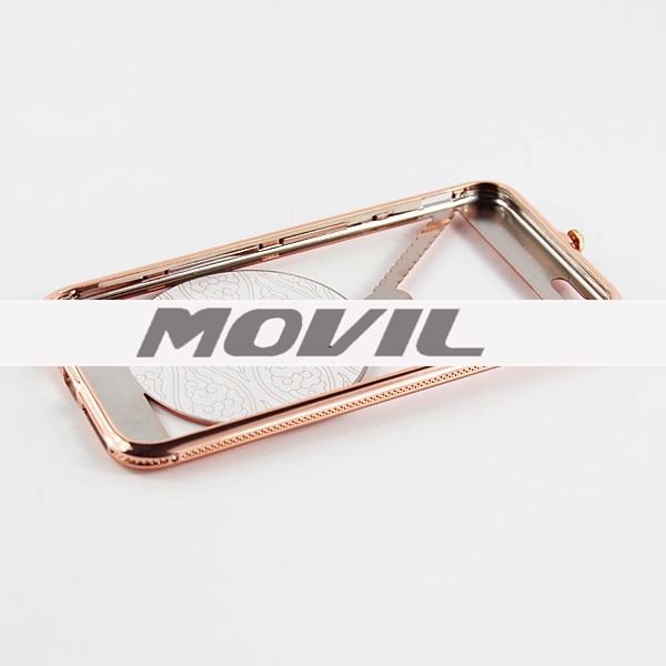 NP-2432 Metal  TPU con el diamante fudna para Apple iPhone 6 plus-4